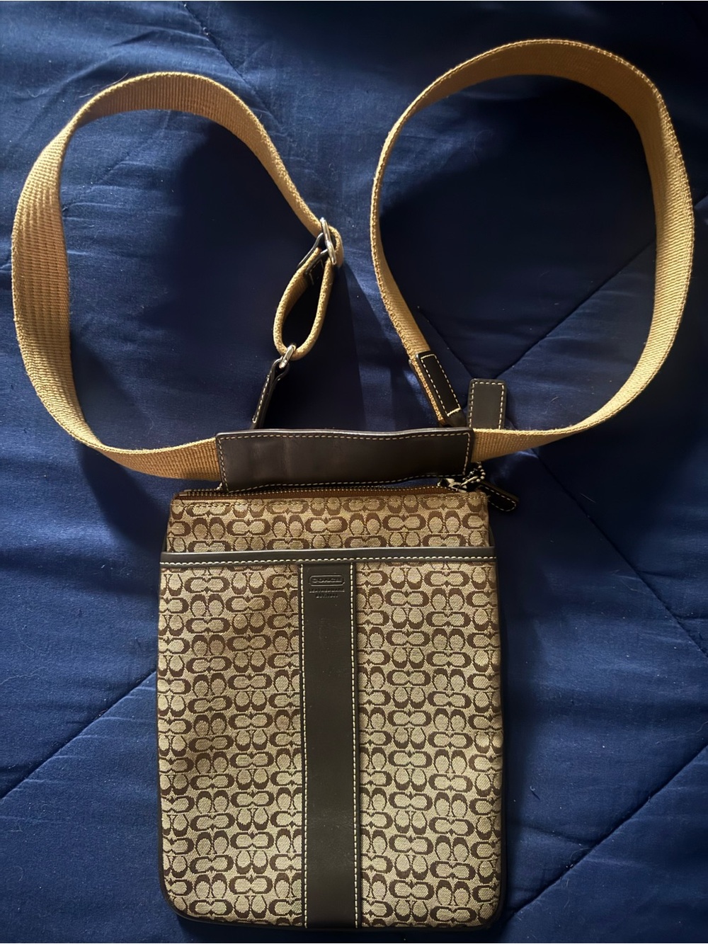 Coach  Signature Canvas Crossbody Bag in Brown